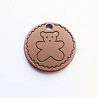 Підвіска Finding Кулон шарм ведмедик Коричневий 20 мм
