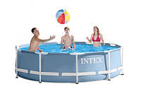 Круглий каркасний басейн Metal Frame Pool Intex 28710 (Интекс 28210)