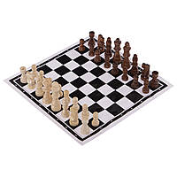 Шахматные фигуры с полотном Zelart IG-4929 (3104) пешка-3,4 см дерево un