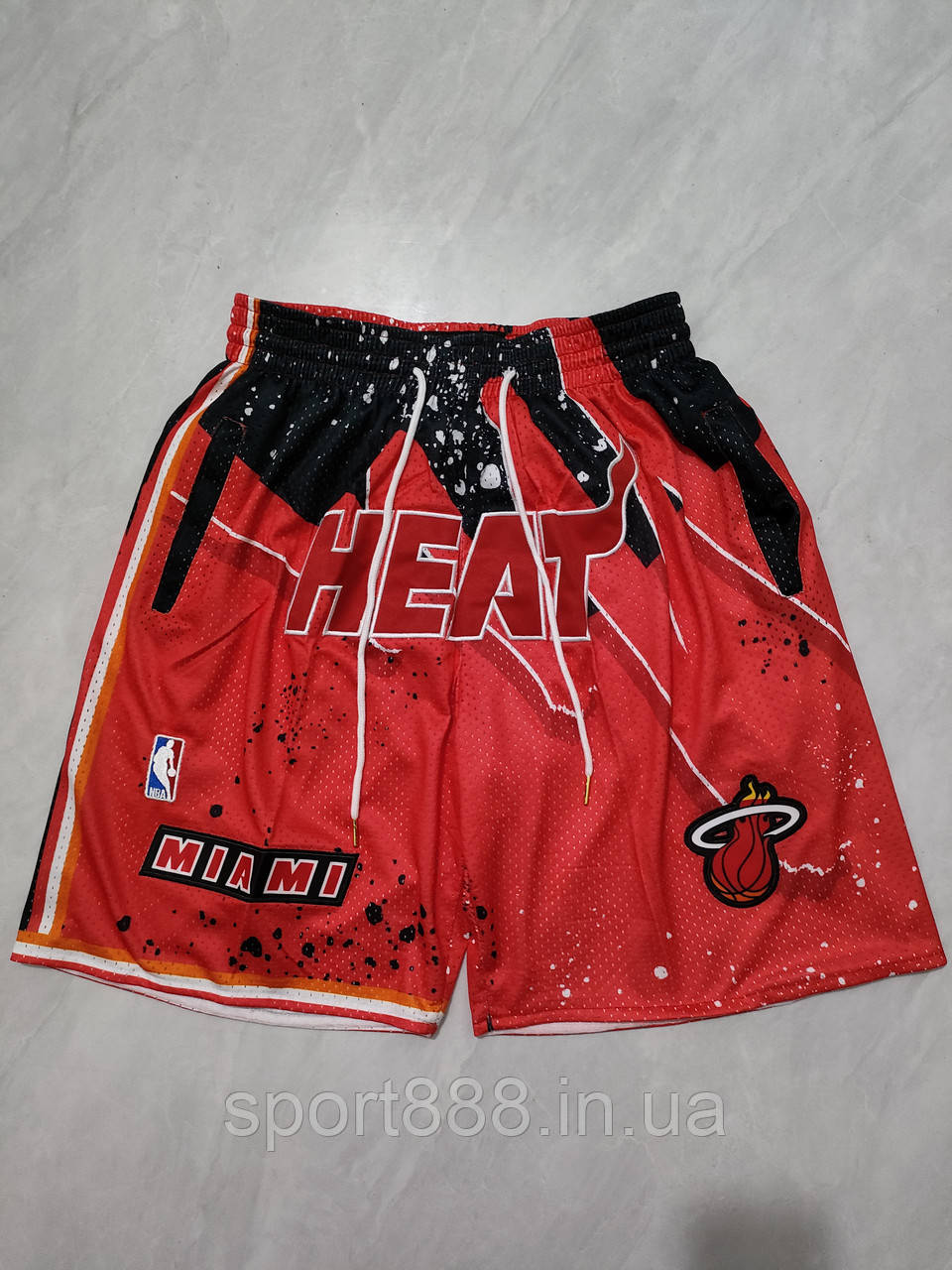 Червоні баскетбольні шорти Маямі Хіт Just DON Miami Heat
