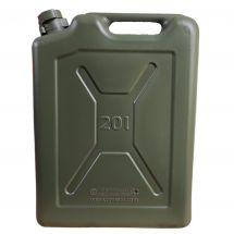 21-127 Каністра Neo Tools Pressol паливна 20л пластик HDPE, армійська, міцна, гнучкий злив, 1.45кг, чорний