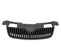 Решітка радіатора Skoda Fabia 2014 - черн.без отв.під молдинг без емблеми