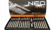 06-107 Біти Neo Tools, набір 40шт, перехідники 2шт, H,M,T, сталь S2, кейс