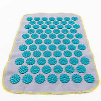 Акупунктурный массажный коврик Acupressure Mat NEW | Аппликатор Кузнецова | Игольчатый массажер для спины