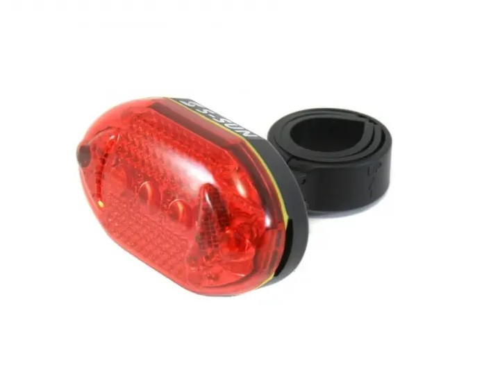 Світло заднє S-Sun SS-L300R 5Led 4 функції + батарейки червоний, фото 1