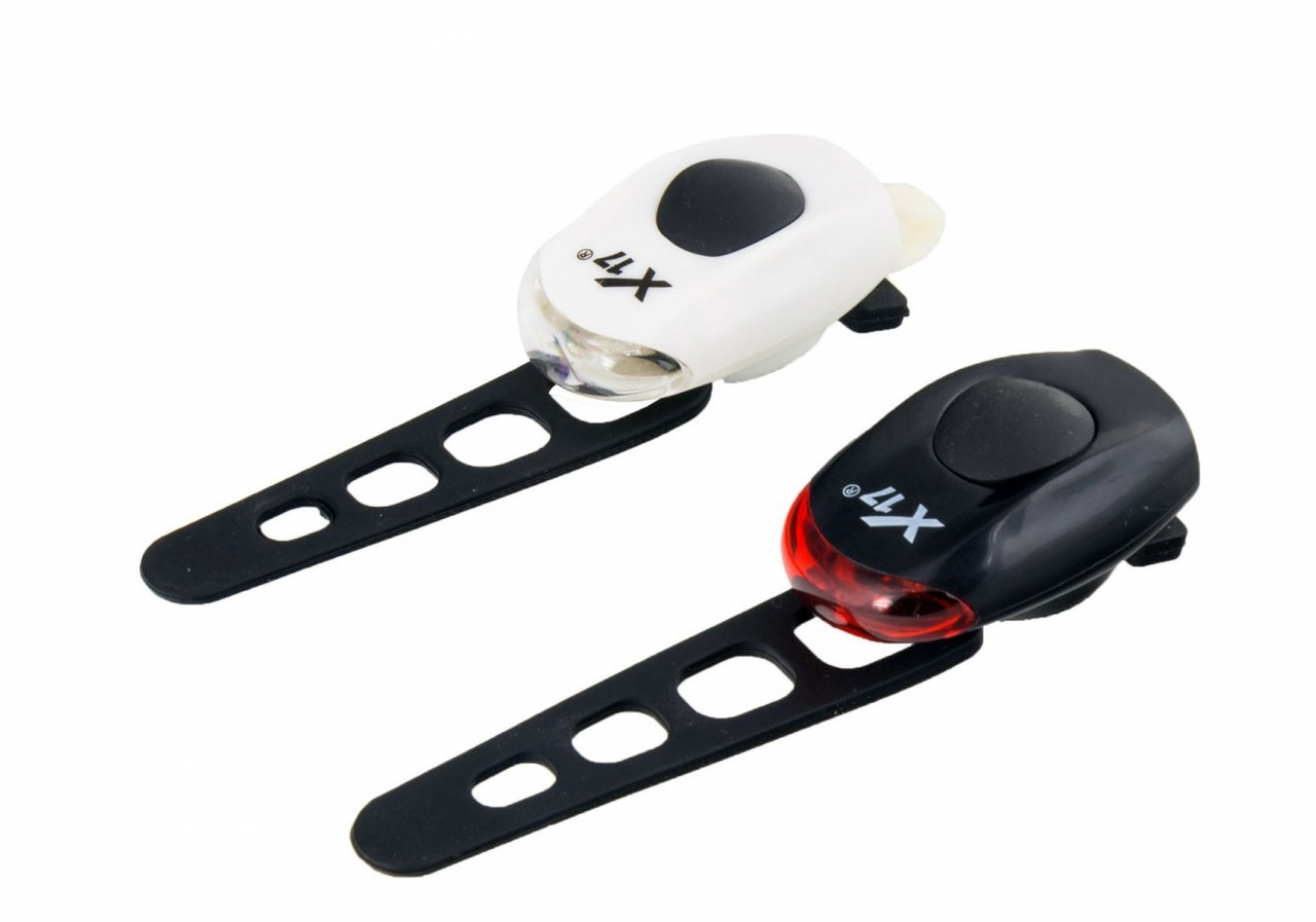 Світло заднє+переднє X17 Flash 2.1S 1LED червоний і білий, фото 1