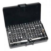 06-104 Біти Neo Tools, набір 99шт, 1/4", тримачі 2шт, перехідники 3шт, SL,PH,PZ,H,T,TT, 25мм, сталь S2, кейс