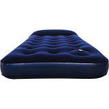 Матрас надувной BestWay Pavillo велюр Синій 76 х 185 х 22 см (BW 67223), фото 4