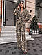 Жіночий літній брючний костюм трійка принт зебра, фото 3