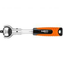 08-540 Ключ-тріскачка Neo Tools, 1/4", 72 зубців, 360°, CrV, 155мм