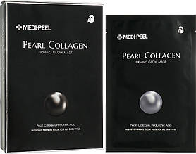 Тканинна маска з перлами та колагеном Medi-peel Pearl Collagen Firming Glow Mask, 1 шт (8809409345406)