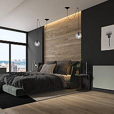 Чорний підвіс зі скляною 15см прозорою кулею (56-PR1501F-1 BK+CL), фото 3