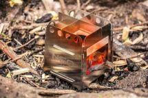 63-126 Плита туристична Neo Tools, нержавіюча сталь, висота 16см, з"єднання за допомогою одного штифта, 0.37кг