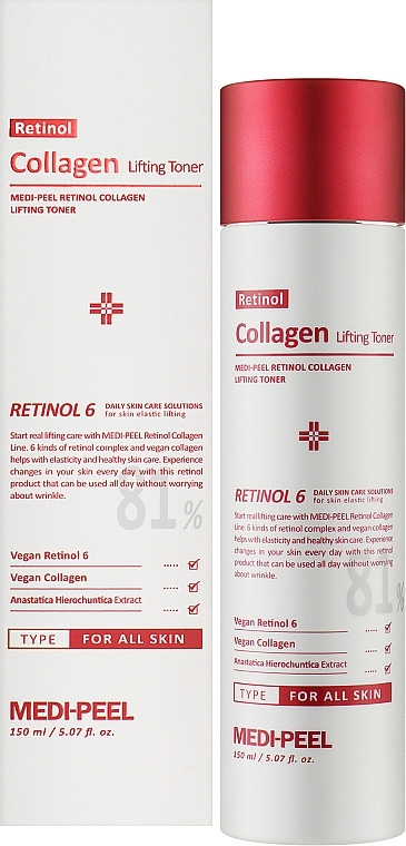 Тонер для обличчя з ретинолом і колагеном Medi-peel Retinol Collagen Lifting Toner, 150 мл (8809409345963)