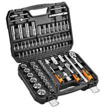 10-070 Набір інструментів Neo Tools, 126шт, 1/2", 1/4", 3/8", CrV, кейс