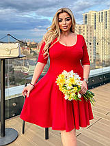 Сукня зі спідницею кльош трикотаж рубчик, фото 2