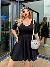 Сукня зі спідницею кльош трикотаж рубчик, фото 5