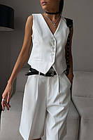 Костюм жіночий шорти+жилет тканина костюмка 42-44 і 44-46 (3) avan6-622