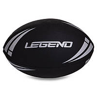 Мяч для регби LEGEND R-3292 №4 PVC черный-белый un