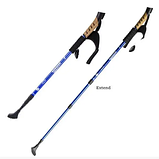 Палиці для скандинавської ходьби Kodenor телескопічні пара 135 см Blue (70505L-E), фото 4