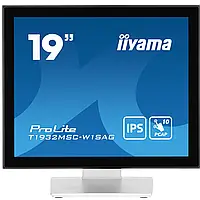 Монитор сенсорный 19" IPS Iiyama T1932MSC-W1SAG безрамочный экран Белый