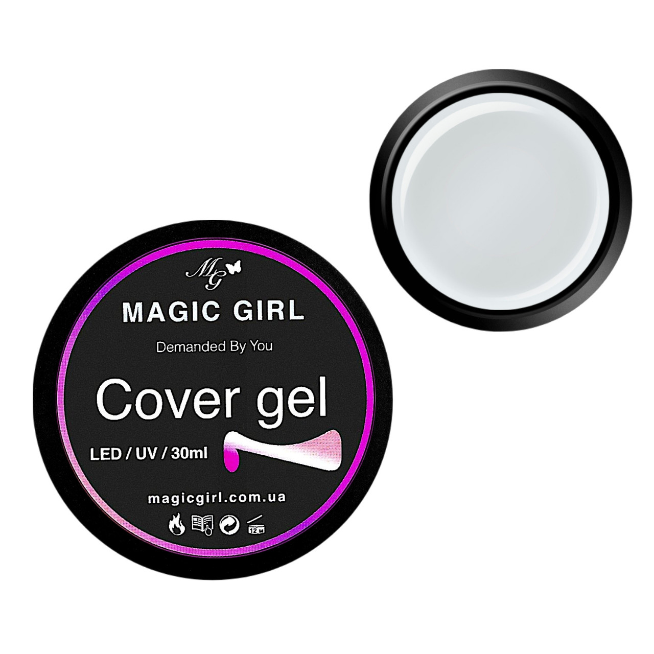 Гель для нарощування Magic Girl №1 прозорий 30мл, фото 1