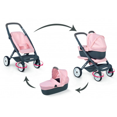 Коляска для кукол Smoby Maxi-Cosi Quinny 3 в 1 Софт со съемной люлькой 253117 ZXC - фото 7 - id-p2199031204