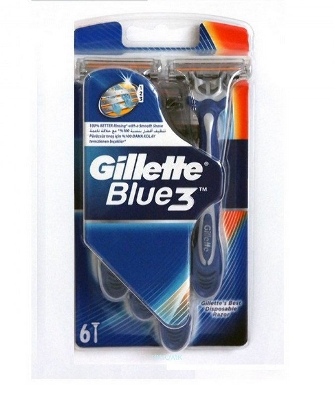 GILLETTE BLUE 3 Джілет Блу 3 6шт. одноразові станки для гоління