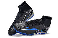 Сороконожки футбольные с носком Nike Air Zoom Superfly IX TF черные