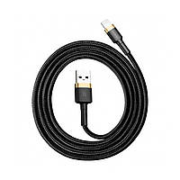 Кабель Baseus Cafule Cable USB For Lightning 1.5A 2m Gold+Black mid