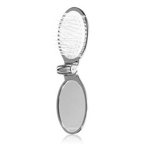 Складний гребінець для волосся з дзеркалом Janeke Silver Folding Mirror Brush, 1 шт (8006060459446), фото 1