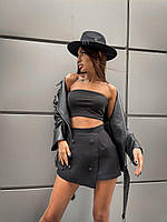 Женская юбка-шорты кашемир, черный BD 77