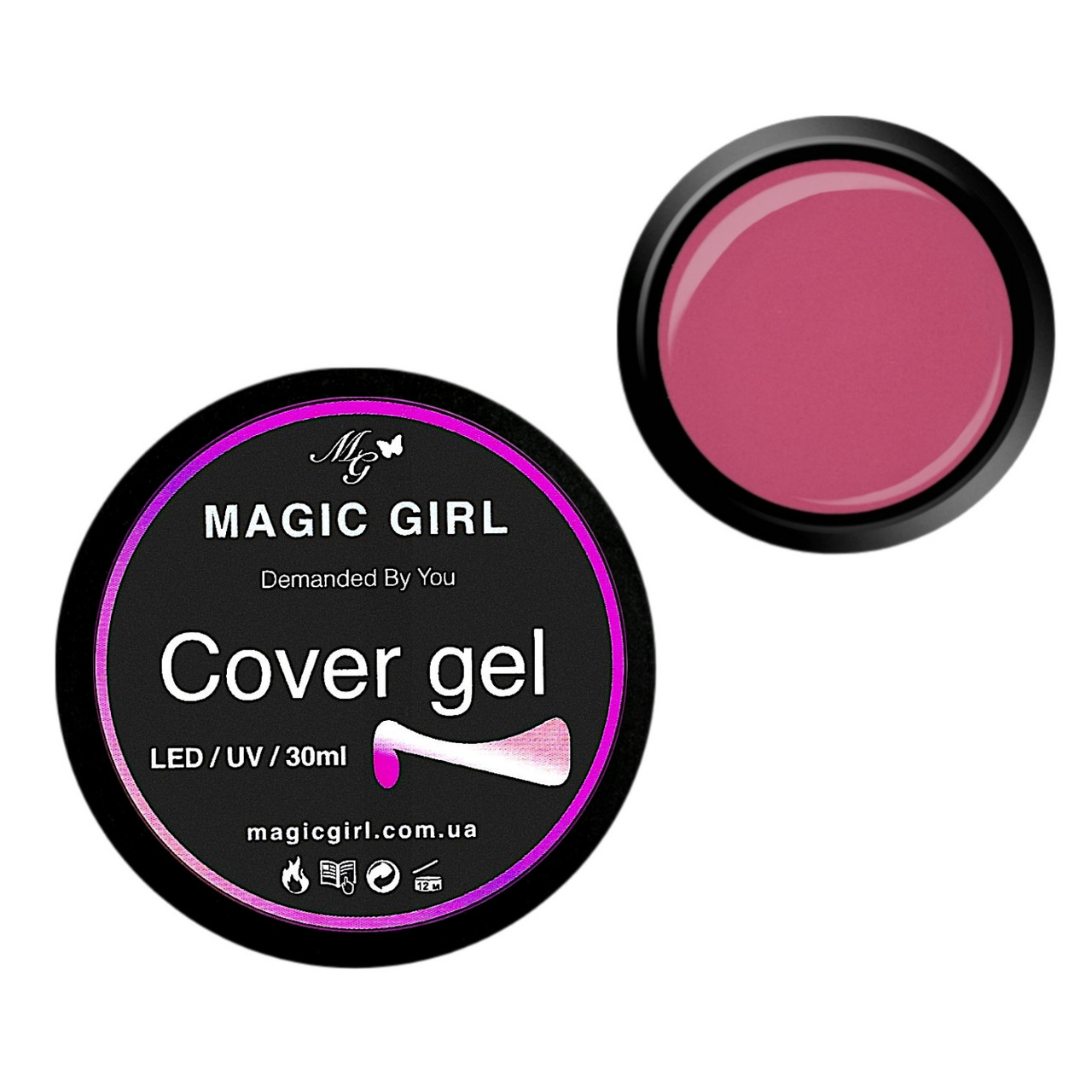 Гель для нарощування Magic Girl №6 рожевий 30мл, фото 1