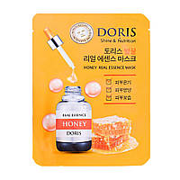 DORIS Тканинна маска для обличчя МЕД HONEY Real Essence Mask, 25 мл