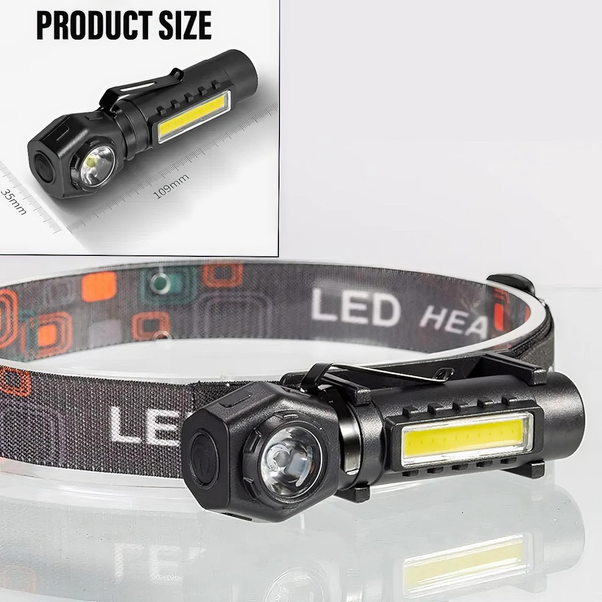 Налобний ліхтар Headlamp KX-212 акумуляторний світлодіодний ліхтар для риболовлі - ліхтарик на голову