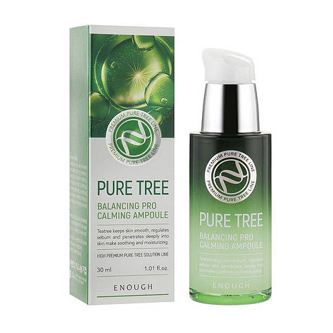 Сироватка для обличчя Enough Pure Tree Balancing Pro Calming Ampoule, 30 мл (8809438485029), фото 1