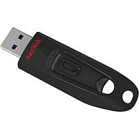 Flash SanDisk USB 3.0 Ultra 256Gb (130Mb/s) Black inc mid