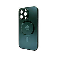 Чохол для смартфона AG Glass Matt Frame Color MagSafe Logo for Apple iPhone 13 Pro Cangling Green inc mid