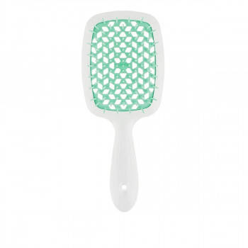 Щітка для волосся біло-бірюзова Janeke Superbrush 94SP226COM , 1 шт (8006060452133), фото 1