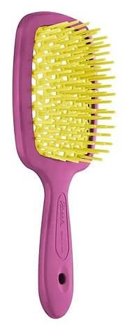 Щітка для волосся рожево-жовта Janeke Superbrush, 86SP226 FY, фото 1