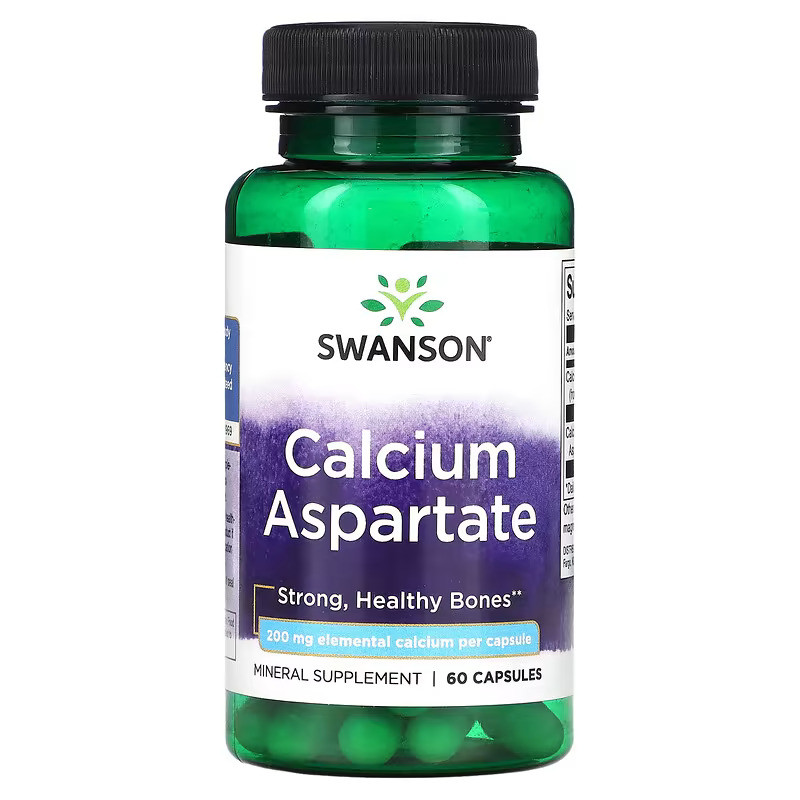 Кальцію аспартат Swanson Calcium Aspartate 200 mg 60 Caps