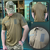 Тактическая армейская футболка поло хаки мужской зсу, военные тактические Coolmax футболки для военных