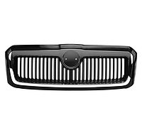 Решітка радіатора Skoda Octavia Tour 2000-2012 хром-черн. (зовн.+внутр+рамка) без емблеми