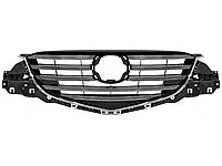 Решітка радіатора Mazda CX-5 2015-2016 з хром. молдингом 184421991 KA0G50710B без емблеми