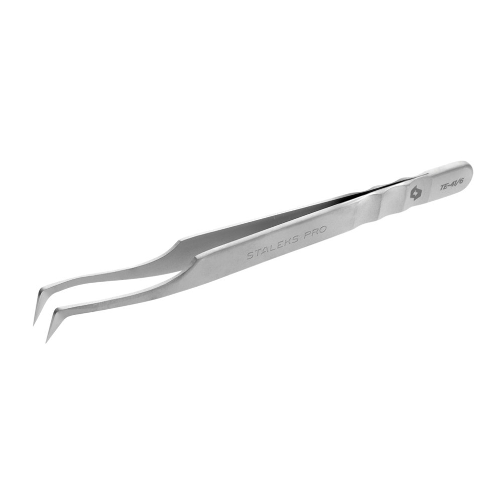 Професійний пінцет для вій Staleks Expert 41 Type 6 75°, 1 шт (4820121594204)