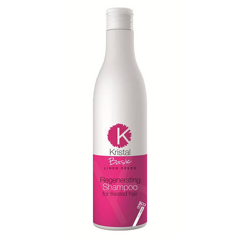Відновлювальний шампунь BBcos Kristal Basic Linen Seeds Regenerating Shampoo, 500 мл (8051566445493), фото 1