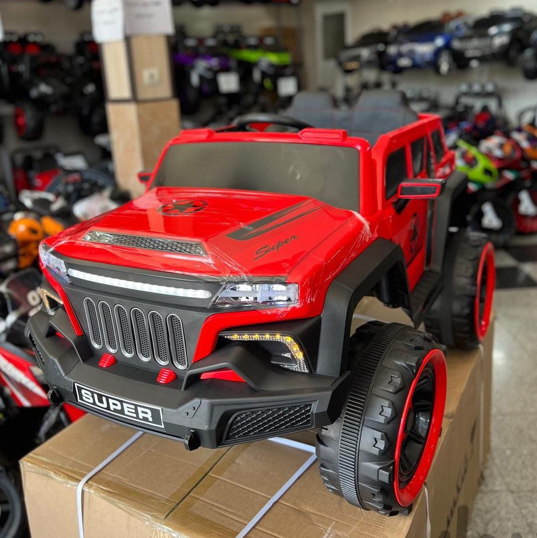 Дитячий джип електромобіль Bambi Racer M 5802EBLR-3 червоний, фото 1