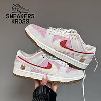 Женские кроссовки Nike SB Dunk Low SE 85 Double Swoosh Pink Rabbit, Найк СБ Данк Розовые, Nike dunk premium 37