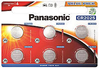 Panasonic Батарейка литиевая CR2025 блистер, 6 шт. Chinazes Это Просто