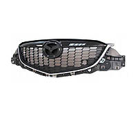 Решітка радіатора Mazda CX-5 2012-2015 з хром.молдингом без емблеми